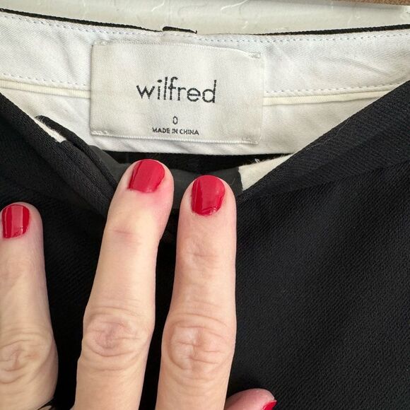 Aritzia Wilfred Essie black trouser pants size 0 - Picture 7 of 9